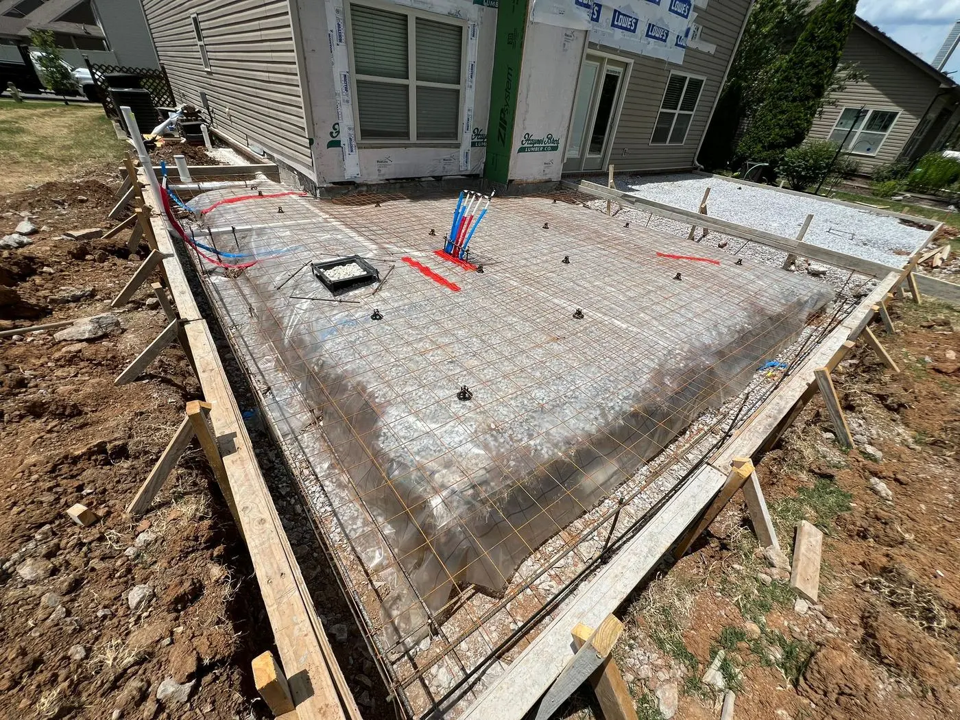 Pumas Concrete, Excavation & Base Engineering during Concrete Slab Installation in Nashville