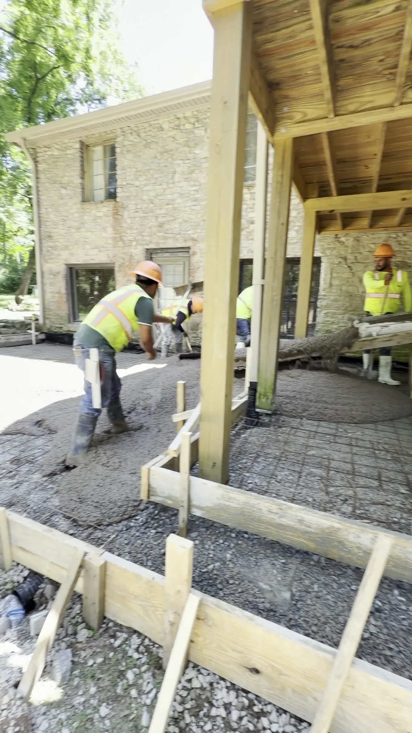 Colored Broom-Finish Patio & Driveway — additional view