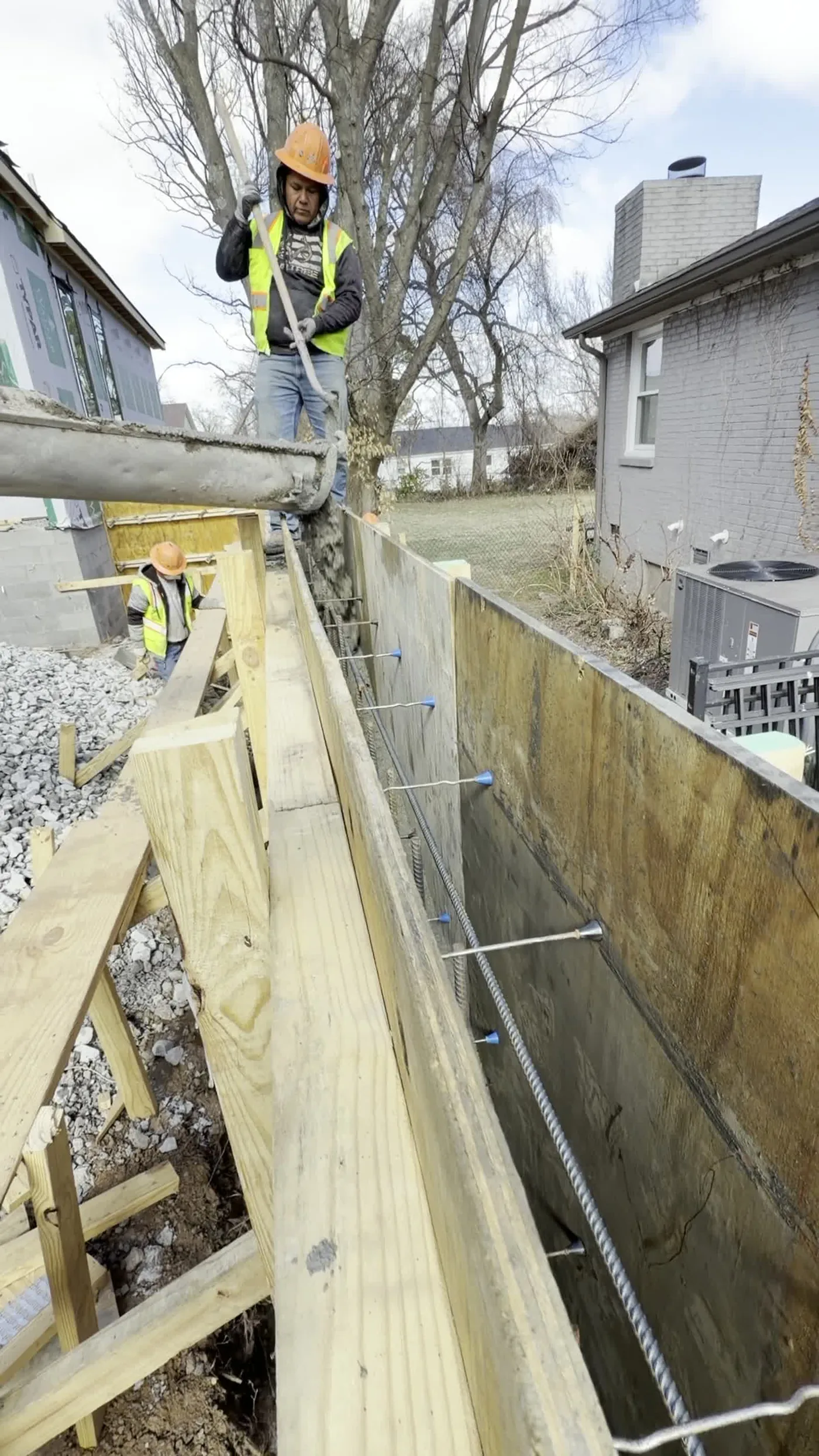 Cast-in-Place Retaining Wall — additional view