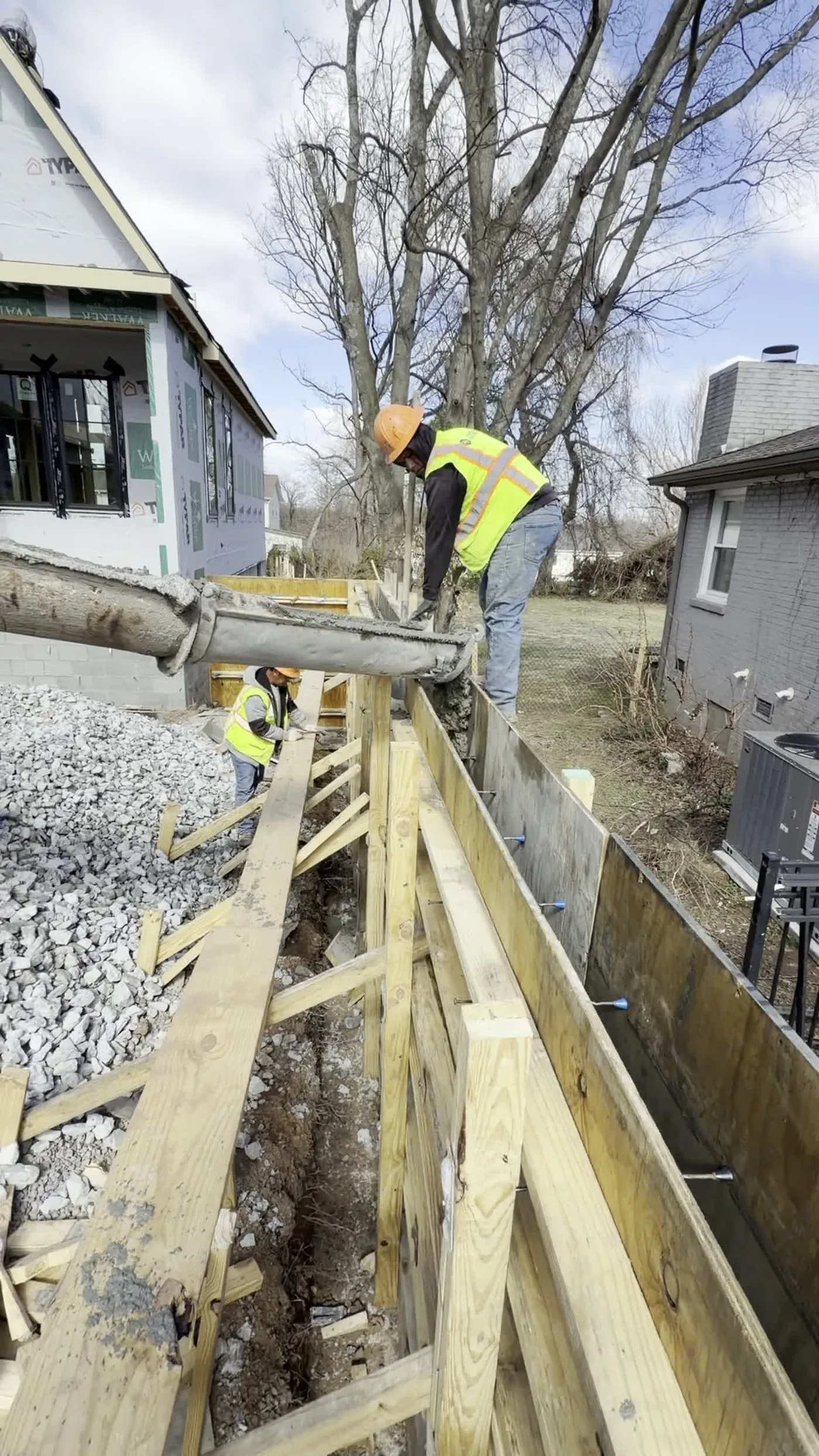 Cast-in-Place Retaining Wall — additional view