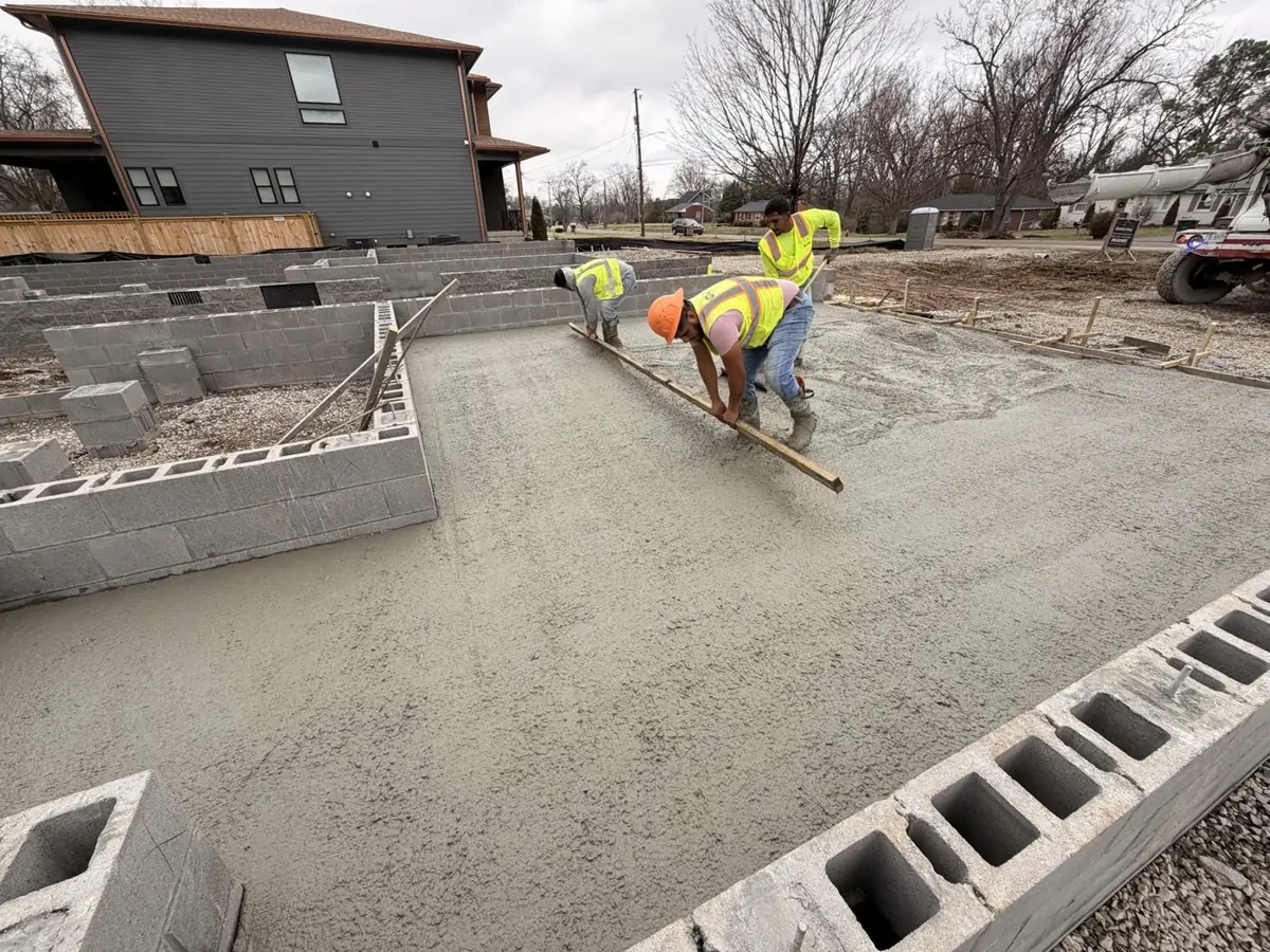 Pumas Concrete house foundation package in Nashville, TN