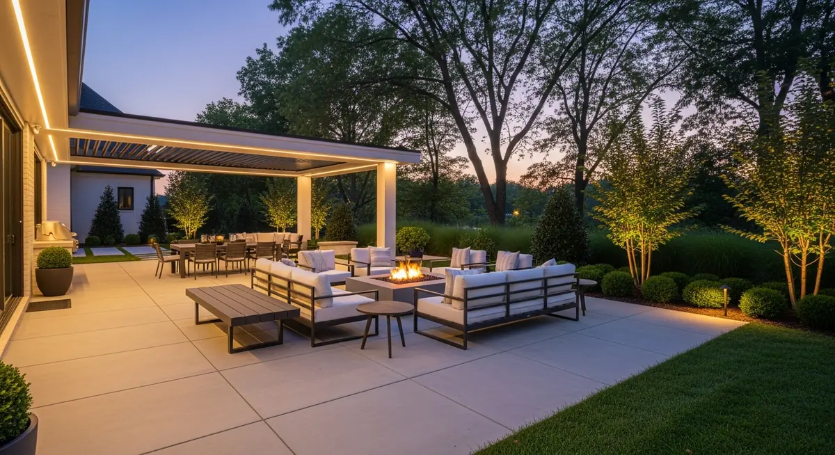 Pumas Concrete patio project in Franklin, TN