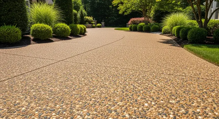 Exposed Aggregate Concrete project by Pumas Concrete