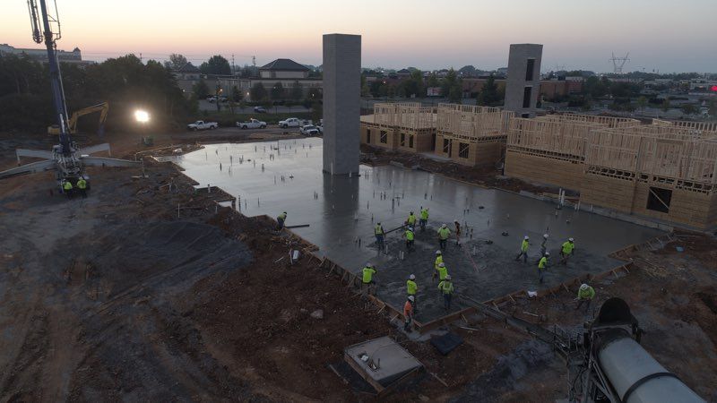 Pumas Concrete patio project in Brentwood, TN