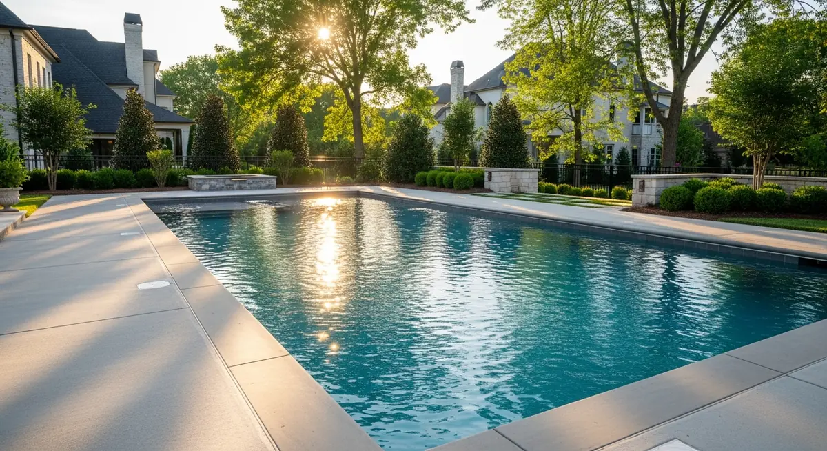 Pumas Concrete pool deck project in Hendersonville, TN
