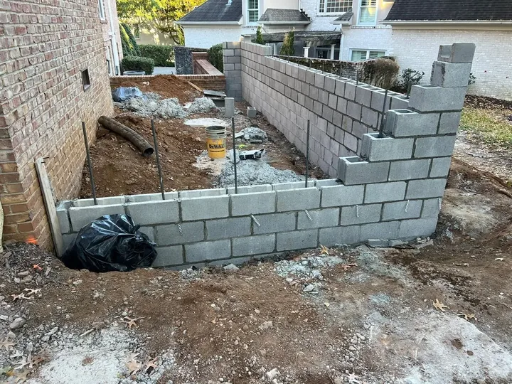 Retaining Walls project by Pumas Concrete
